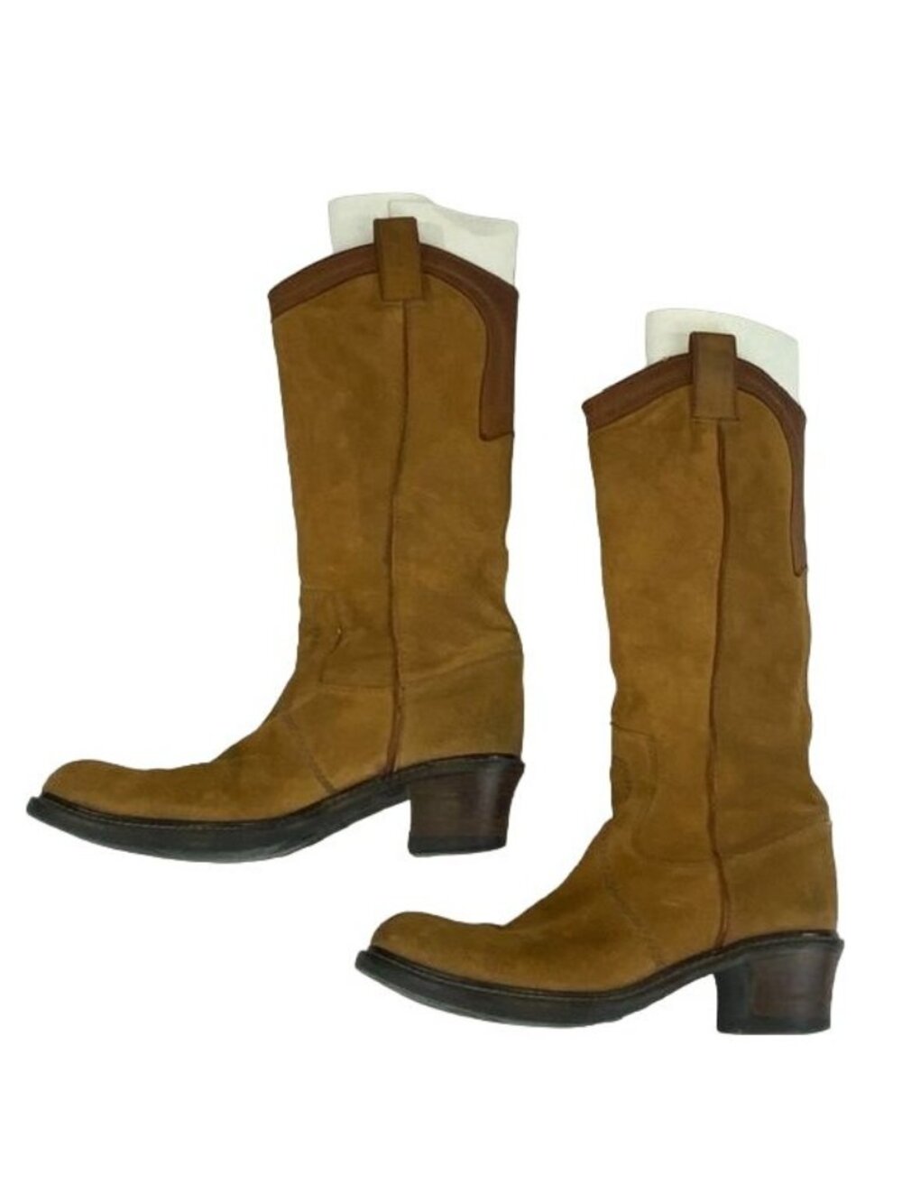 Vic Matie Brown Suede Western Cowboy Boots - Size 6